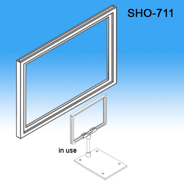 Floor Stand 11W x 7 H Sign Holder-52.5 Overall Height — screengemsinc
