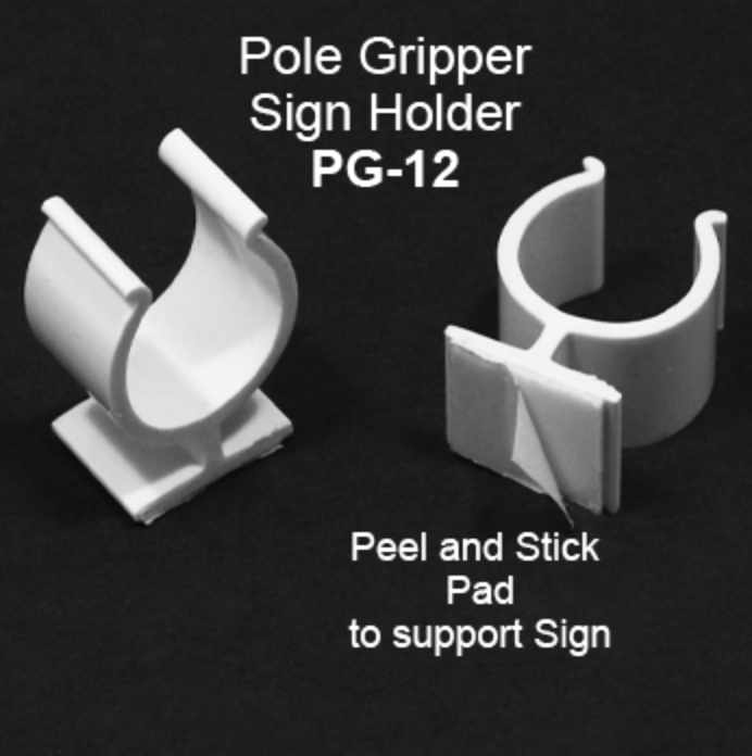 6 Gripper Adhesive Table-Top Sign Holder (10/pk)