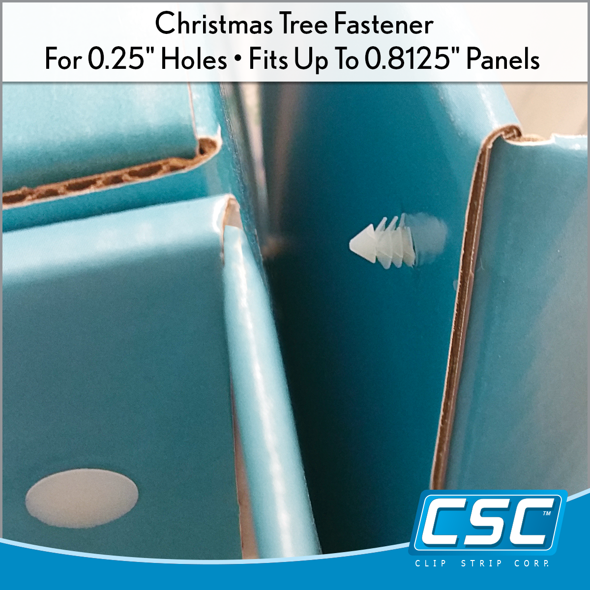 Christmas Tree Fastener Clips, Signage Hardware