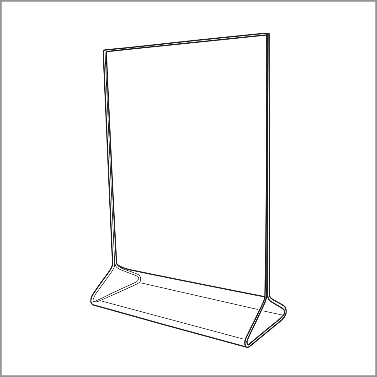 5 x 7 Acrylic Tabletop Sign Holders