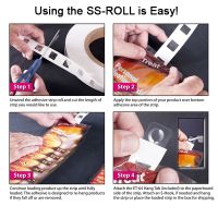 how to use adhesive strips on a roll, SS-ROLL