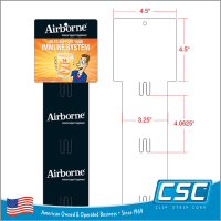 Your Brande Custom Printed Merchandising Strip, 6 Stations, Easy to Load, CPCS-325-4545