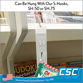 clip strip, 8 hooks, with tape, ES-8NT